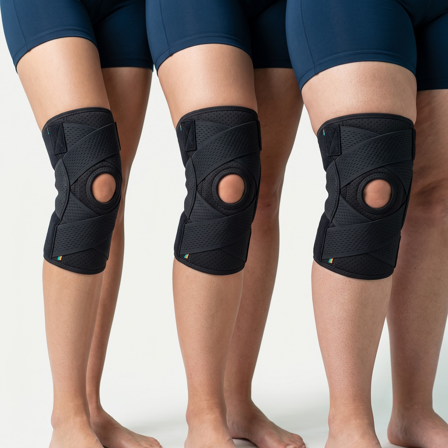Suffhy™ Menisküs Destek Dizliği — 4 Yaylı Stabilizatör, Açık Patella